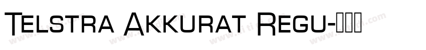 Telstra Akkurat Regu字体转换